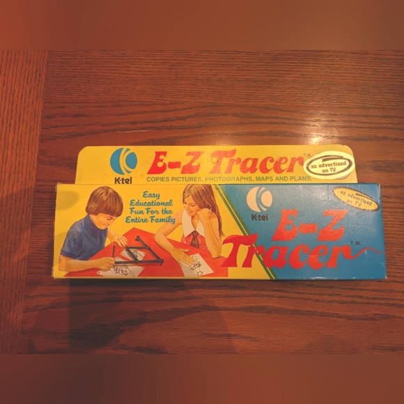 Vintage 1974 E-Z Tracer Drawing Set by K-Tel Retro Toys Rare - Picture 5 of 5